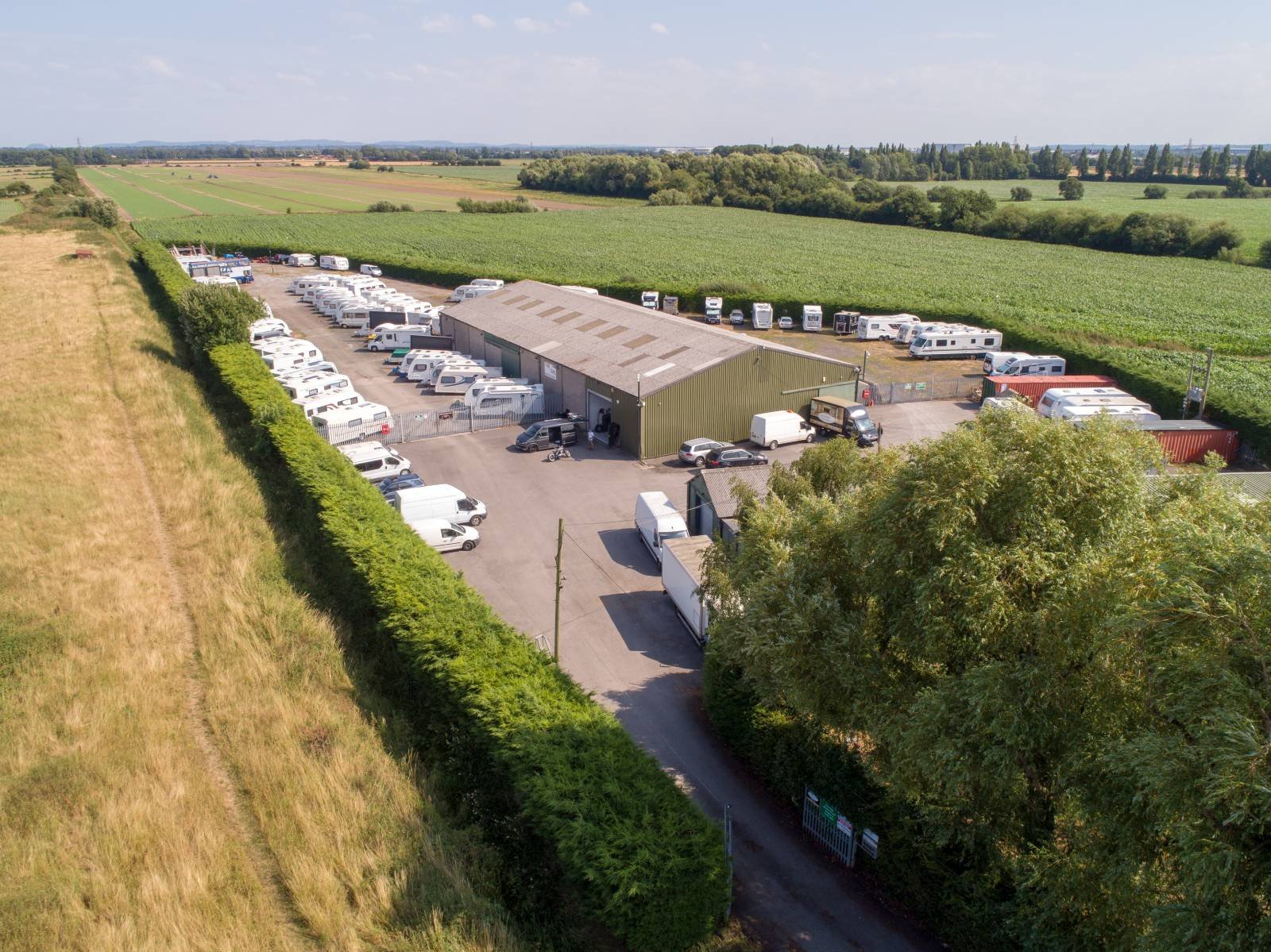 Caravan storage area
